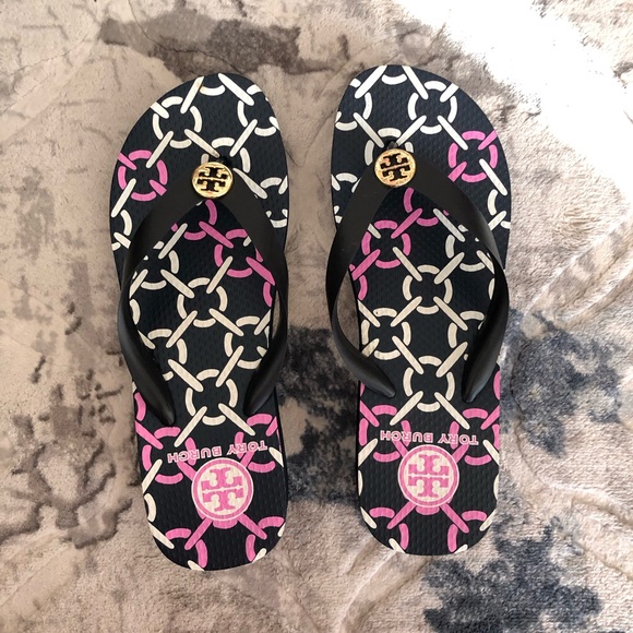 Tory Burch Shoes - TORY BURCH Wedge Slip-Flop Sandals.